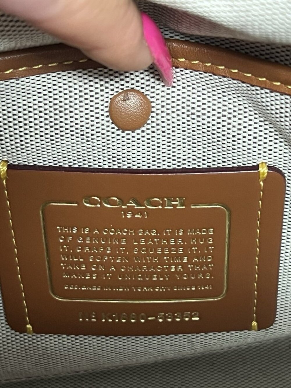 Coach 1941 Harmony Hobo Bag Suede Leather Oxblood Red 53352 Color Block - Picture 7 of 9